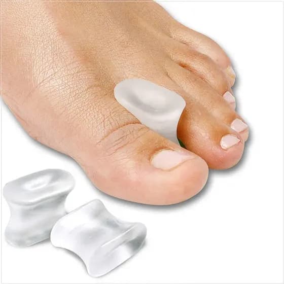 Separadores de Gel e Espaçadores de Joanete, Alinhadores de Pés para Correção de Dedos Encaracolados, Martelos e Calos
