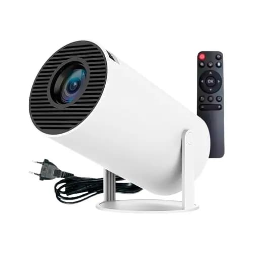 Projetor Wi-fi lançamento Portátil com Android HDMI Smart Cinema Hy300 4k HD com controle envio imediato