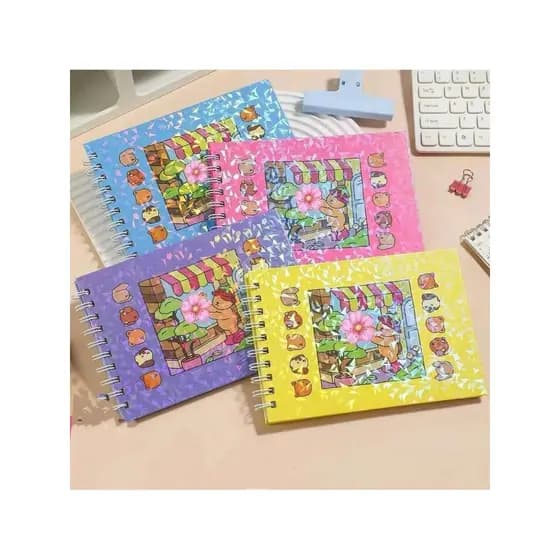 kit 2 Livro de Colorir 50 Folhas Grossas Caderno de Desenho Pintura Ursinho Livrinho da Moda Ursinh