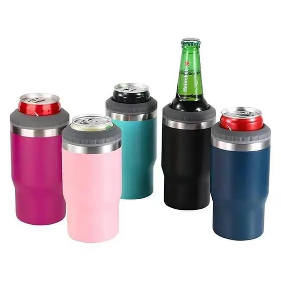 Copo Térmico Com Abridor Serve tudo Tamanho /Garrafa longneck/ Lata Garrafa 420ml