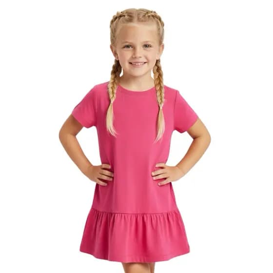 Vestido Infantil menina 100% Algodão – Toque Macio, Leve e Confortável Cores Diversas