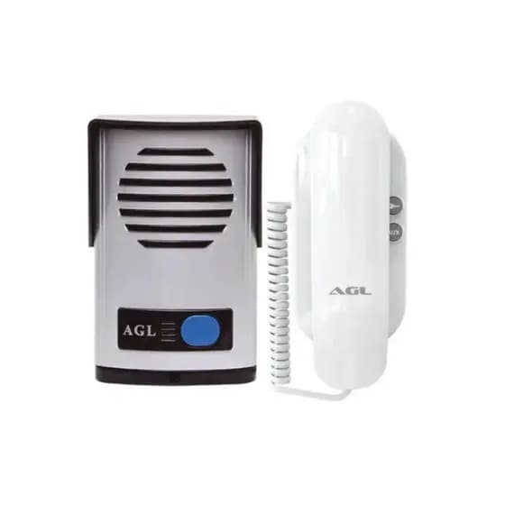 Porteiro Eletrônico Interfone Residencial Agl P10S Externa Branco Bivolt