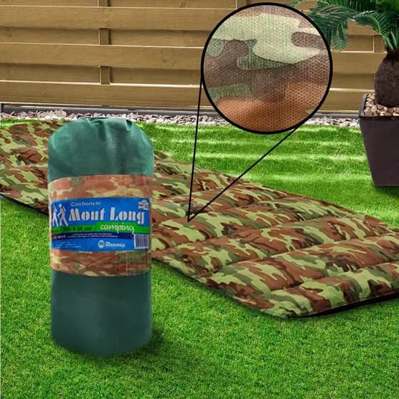 Colchonete Acampamento Camping Solteiro Mont Long 190X60cm Acampar Macio (kit ou unidade)