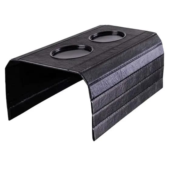 Esteira Bandeja Porta Copos Para Braço Sofa Corino Luxo