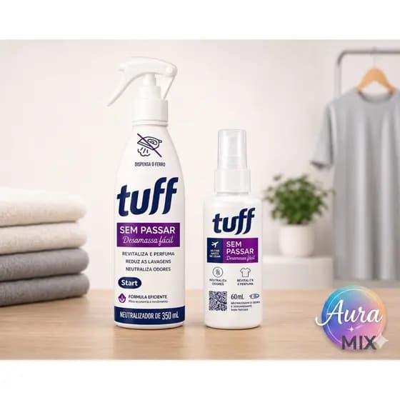 Kit Tuff 350ml + Mini Tuff 60ml Viagem Neutralizador Sem Passar Desamassa Fácil Start