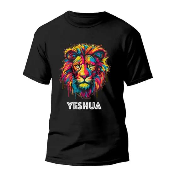 Camiseta Premium Algodão Estampada Especial Leão Yeshua REF1098