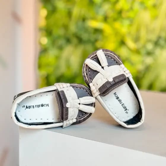 Mocassim Infantil Cravinho Unissex Social Bebe Confortável Lançamento Moderno