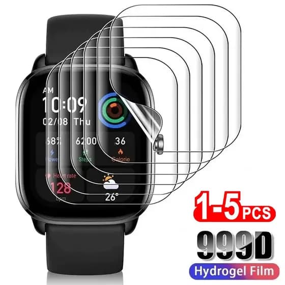 1. 3, 5 Película HD Para Amazfit Pace T-Rex POP Pro Ultra Relógio Inteligente GTS 3 4 Mini GTR 4 3 Bip U Bip 3