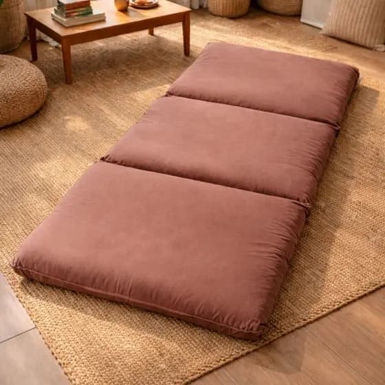 Futon Gigante Hipersoft Com Zíper Lavável Em Máquina Toque Aveludado Solteirão