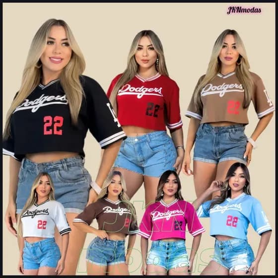 CROPPED oversized feminino 22 de algodão , moda gringa, camiseta colegial americana, cropped gringa
