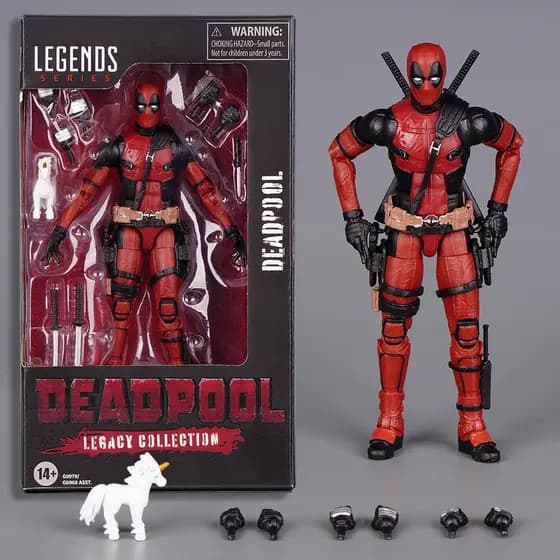 Modelo De Boneco De Ação Articulado Marvel Legends Legacy Deadpool E Wolverine