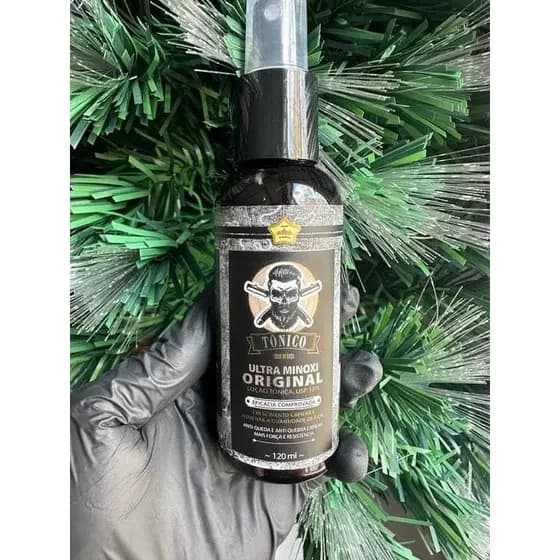 Kit 2 Ultra Minoxi 15% Preenchedor de Barba Cabelo Calvície Crescimento Rápido Original Atacado 120ml