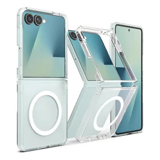 Capa Case Acrílico Magsafe Para Galaxy Z Flip 4 / 5 / 6 / 7