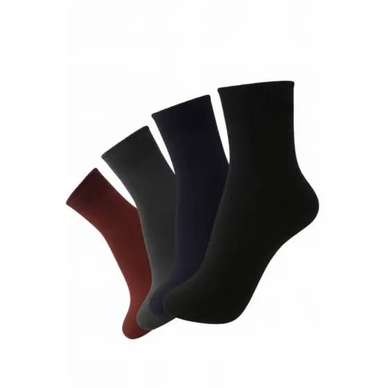 Kit De 3 a 6 Pares De Meias Cano Alto Social Masculina