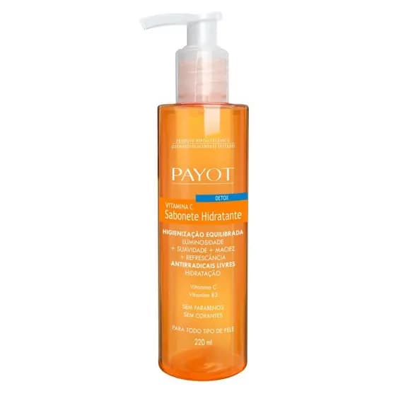 Sabonete Hidratante Líquido Detox Vitamina c Payot 220ml