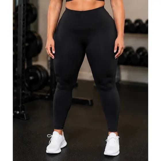 Legging Plus Size Skinny Zero Transparência Leg Costura Reforçada