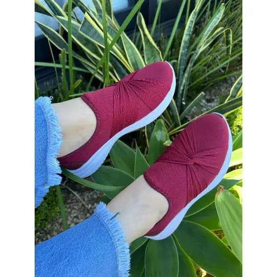 Tênis Feminino Moderno Calce Facil Conforto Estilo Tênis Casual Tênis Esportivo