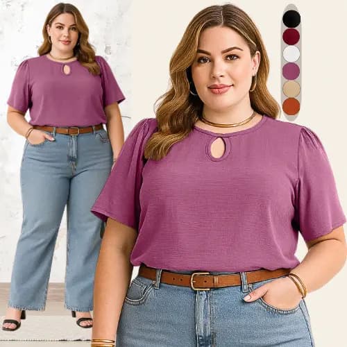 BLUSA FEMININA PLUS SIZE SOLTINHA MODA VERÃO BLUSAS FEMININAS MODA CASUAL BLUSINHA FEMININO SOLTINHA ALTA QUALIDADE DUNA