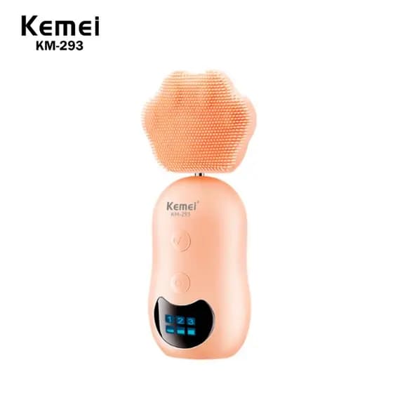 KEMEI-Mini Smart Facial Limpeza Dispositivo com Silicone Escova, Anti-envelhecimento Massager