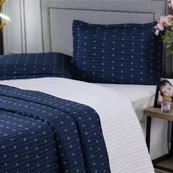 Cobre Leito Com Porta Travesseiro QUEEN Decor