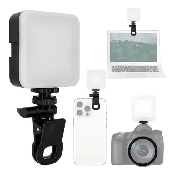 Luz Led Portátil Câmera, Celular, Notebook Luz Preenchimento