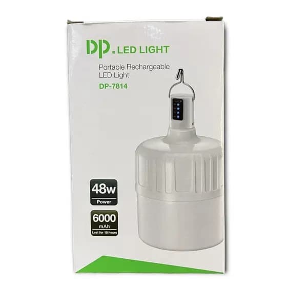 Lâmpada De Led Bulbo Recarregavel Portatil Camping Luminária De Emergência De 18W 48W Marca Dp.Led Light