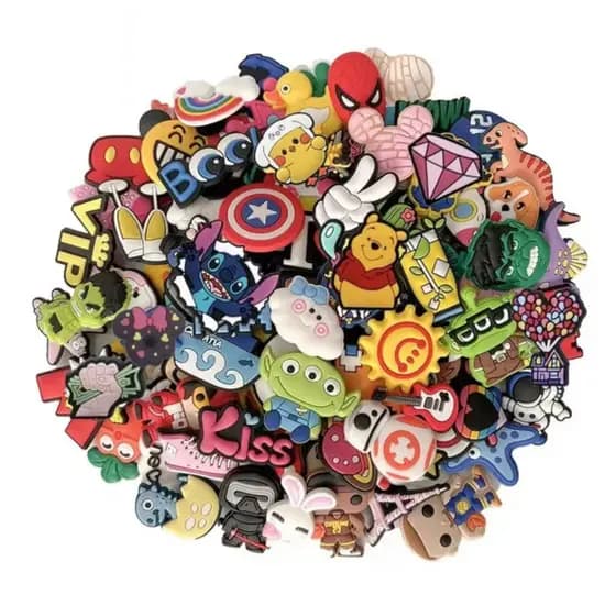 20 Pins/Bottons Emborrachados Para Babuche - Variados