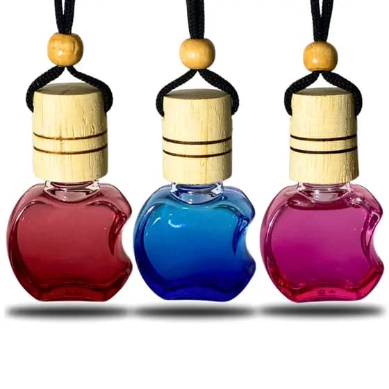 KIT 3UN Cheirinhos para Carro Frasco Maçã 9ml Hominicar Aromatizador Automotivo Personalizado
