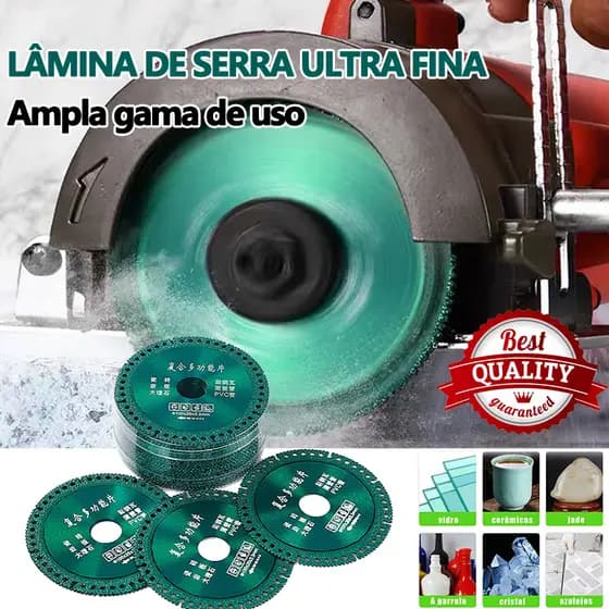 6 Em 1 Disco De Corte Com Diamante Lâmina De Serra Multifuncional 100mm Ultra Fino Para Azulejo Cerâmico PVC
