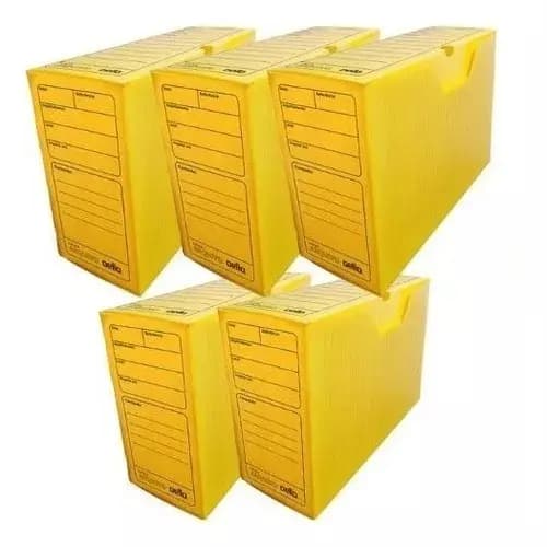ARQUIVO MORTO PRATICO ALAPLAST AMARELO/MULTIONDA