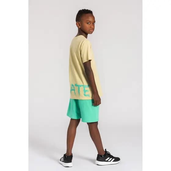 Conjunto Infantil Menino Camiseta Bermuda Skate