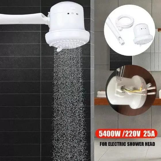 Chuveiro Elétrico 2 Temperaturas com Tubo Flexivel 6000W Aquecimento Rápido(003)