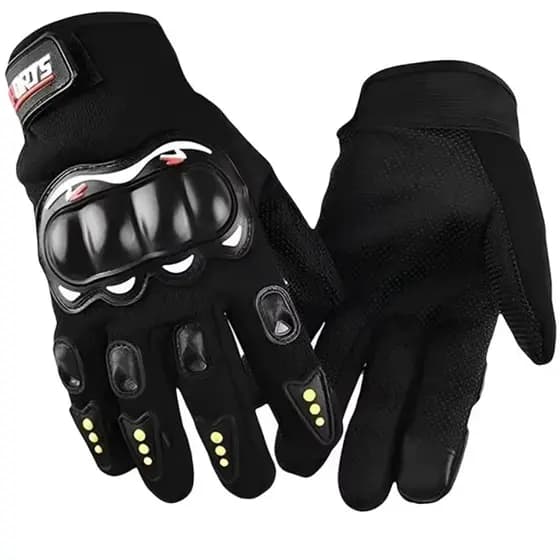 🛡️ Luva Moto Reforçada - Para Motoqueiro: Proteção Completa Touch Screen Antiderrapante