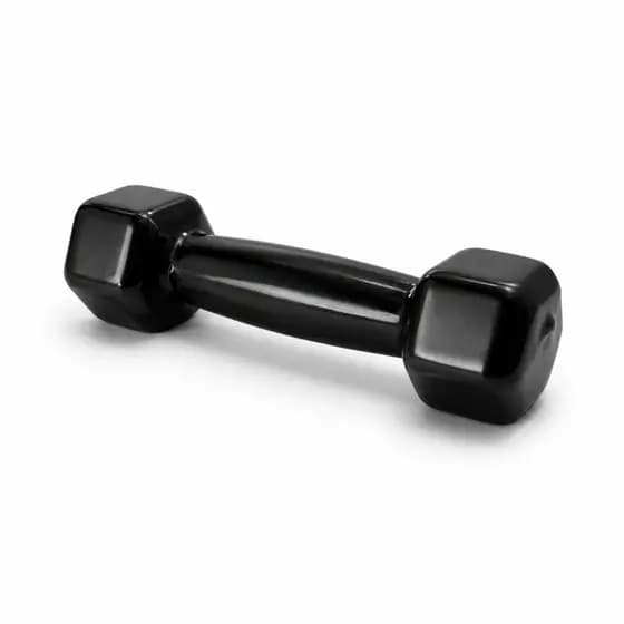 Halter 3kg Sextavado Ferro Fundido Revestido - Funcional e Reabilitação