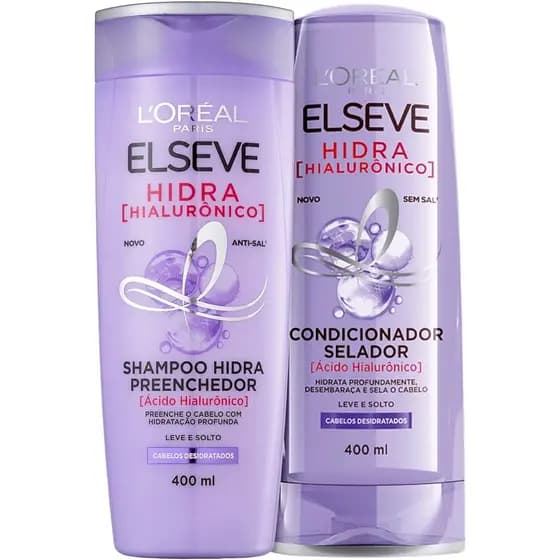 Kit Shampoo + Condicionador Hidra Hialurônico Elseve