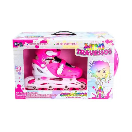 Kit Patins Mini Travessos Cromática Feminino 35-38
