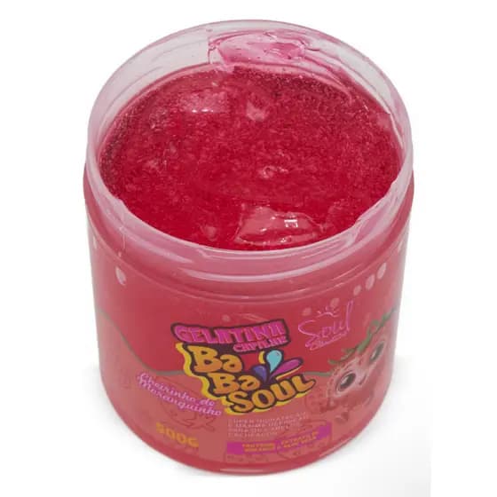 Gelatina Capilar BaBa Soul 500g Para Cabelos Cacheados Hidratação e Definição