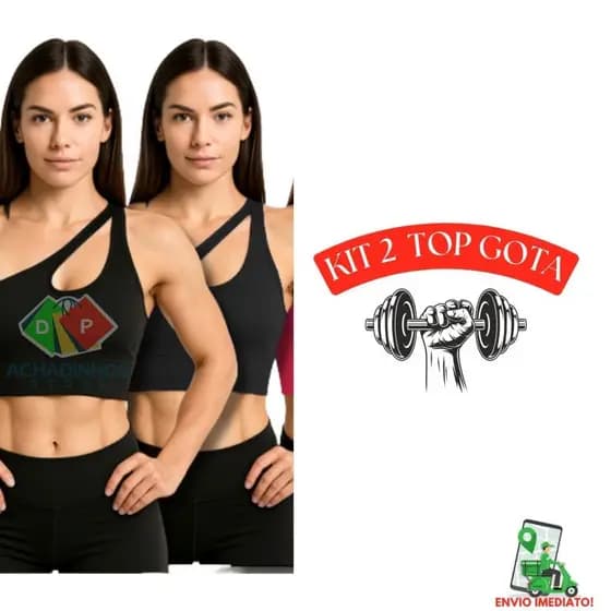 Top De Academia Suplex Feminino Com bojo Cropped Top Formato Gota Meio Ombro