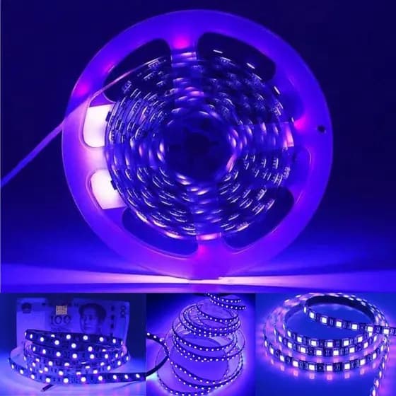 Fita LED 240led UV Ultravioleta 240 LED's SMD 5 Metros IP20 12V