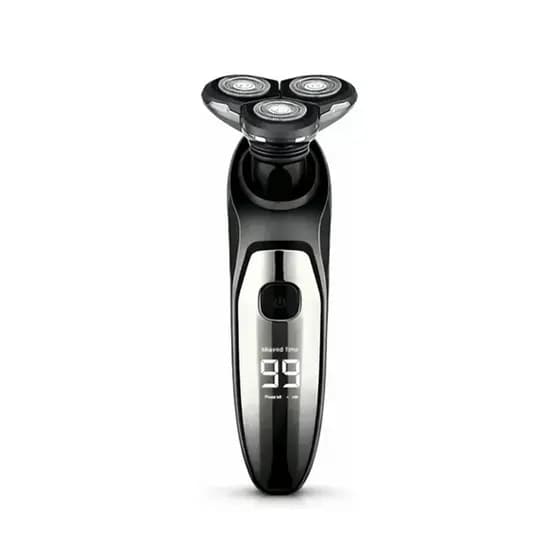 Barbeador Elétrico Kemei Km-1524 Shave Sem Fio Display Digital