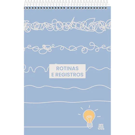 Caderno de Anotações Espiral Superior de Rotinas e Registros com 80 folhas - Linha Animamente
