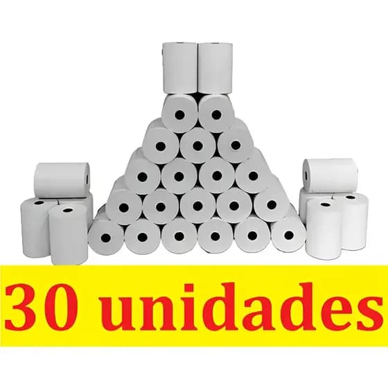 Bobina Termica PDV 80X40 Branca 30 UNIDADES