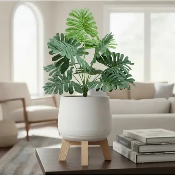 Planta Artificial Folhagem Strelitzia Paraíso Realista Sem Vaso Decoração Jardim Casamento