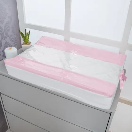 Trocador Anatômico com Abas Laterais para Bebê com Capa Plástica e Espuma Confortável