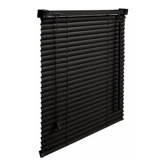 Persiana Horizontal Blackout Cortina Pvc Preta 120x130