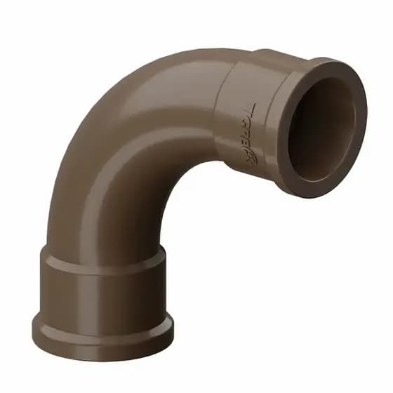 Curva 90 Soldável Tigre 25mm PVC Marrom