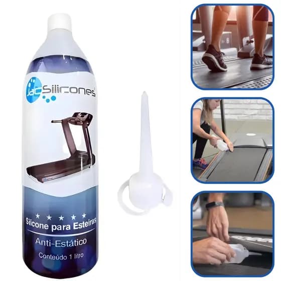 Lubrificante Silicone Antiestástico Para Esteiras Ergométricas Residencial e Profissional 1 litro