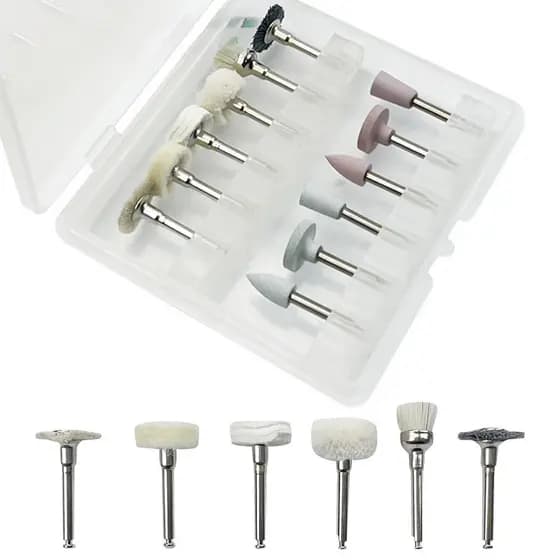 12 PCS/Box Kit de Polimento Composto de Polimento RA 2.35mm Polidor para Porcelana Natural Tendas de Baixa Velocidade GG
