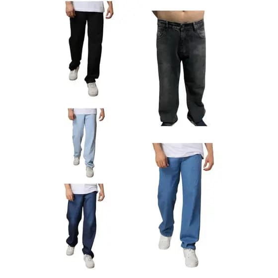 Calça Balão Masculina Jeans Larga