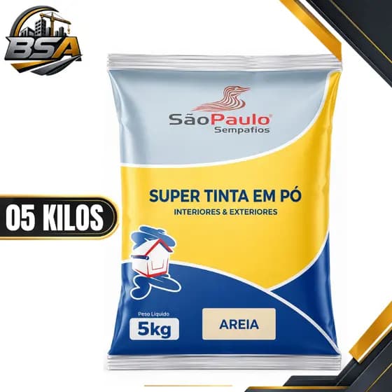 Tinta Em Pó Super Para Parede Diversas Cores Lavável 5 Kilos Sampaflex